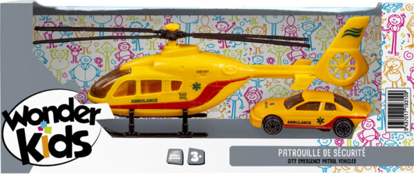 Helico Secours+auto Metal Assortiment Wonderkids