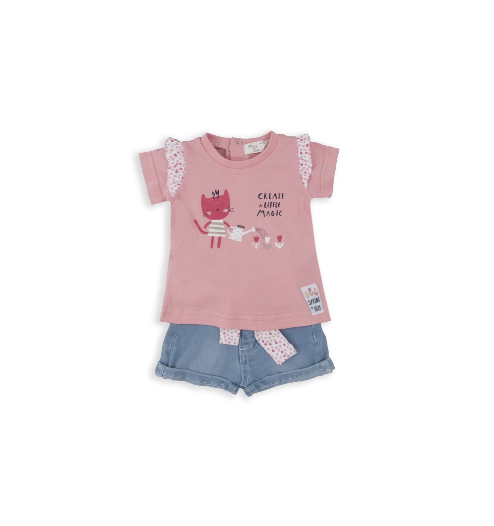 Ensemble Short jean's Tshirt Babybol
