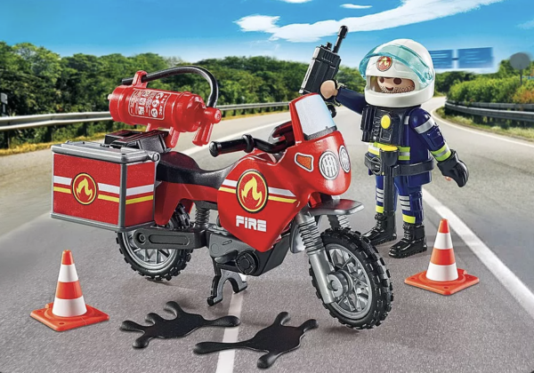 Pompier et moto - Playmobil city Action 71466