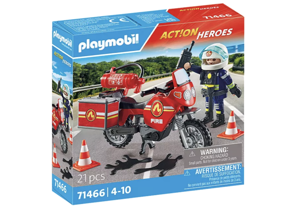 Pompier et moto - Playmobil city Action 71466