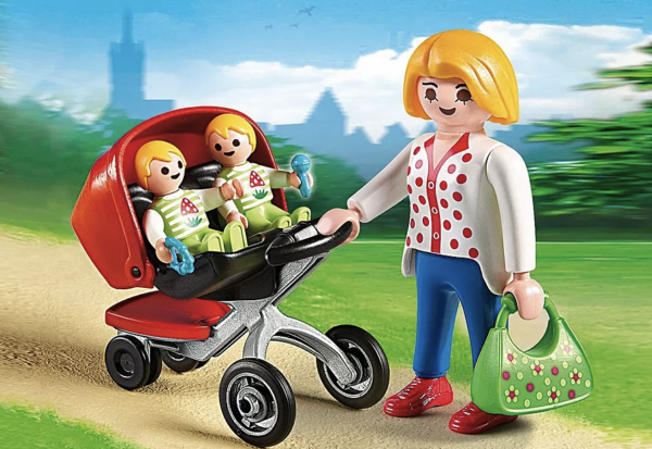 Maman avec jumeaux et landau - Playmobil City Life 5573