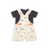 Salopette en coton Rhinocéros + T-shirt 150846 Babybol
