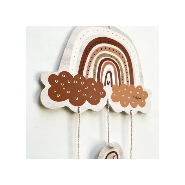 Mobile porte photos en bois RAINBOW Terracotta LOVELY TRIBU