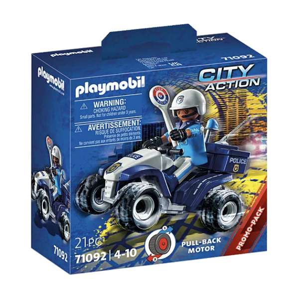 quad policier Policier et quad - Playmobil 71092