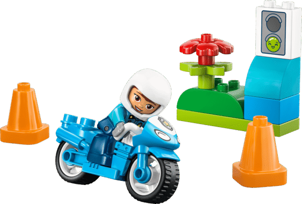 La moto de police bleue - Lego Duplo 10471