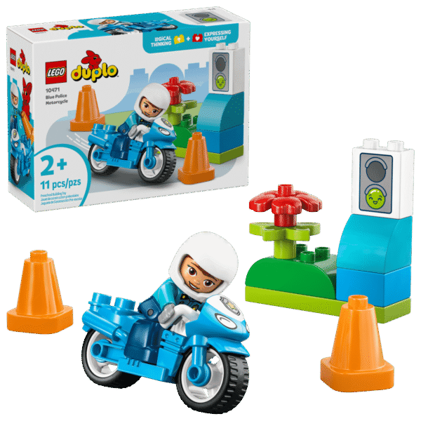 La moto de police bleue - Lego Duplo 10471