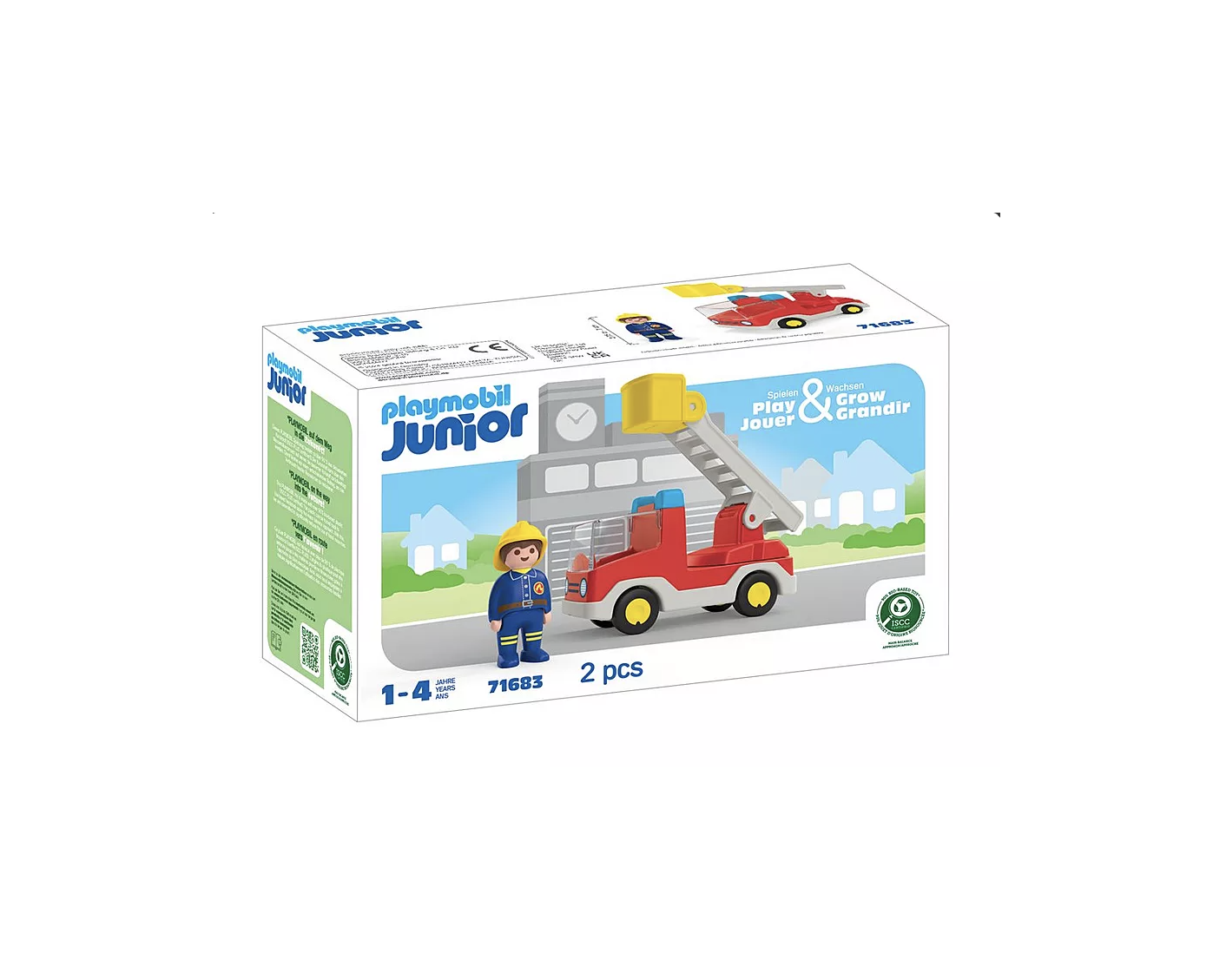 Camion de pompier avec échelle pivotante - Playmobil Junior 71683