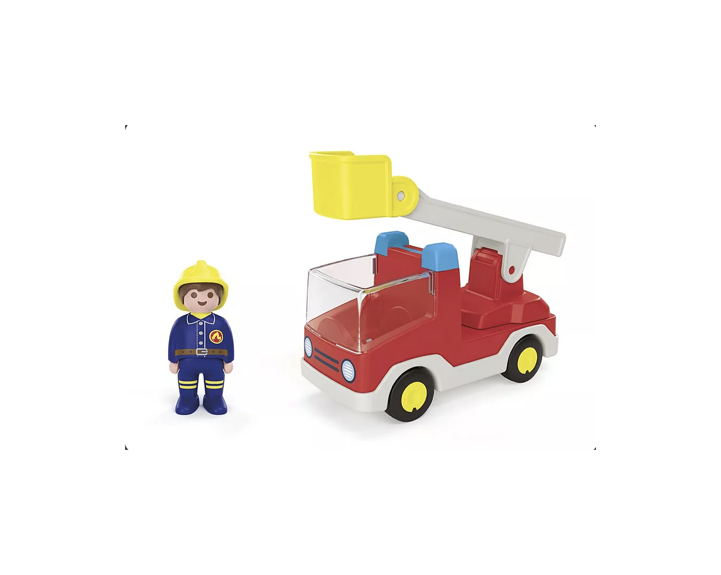 Camion de pompier avec échelle pivotante - Playmobil Junior 71683 – Image 2