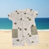 combi grenouille bbol Combishort manches courtes imprimé grenouille - Babybol