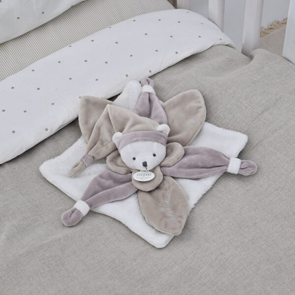 dc2922 doudou plat ours Doudou plat Ours Collector taupe - 24 cm - Doudou & Compagnie