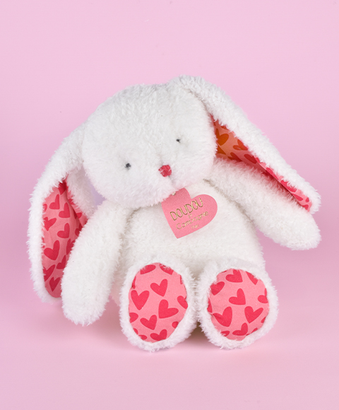 LAPIN JE T'AIME en sac cadeau - 25 cm - Doudou & Compagnie – Image 2