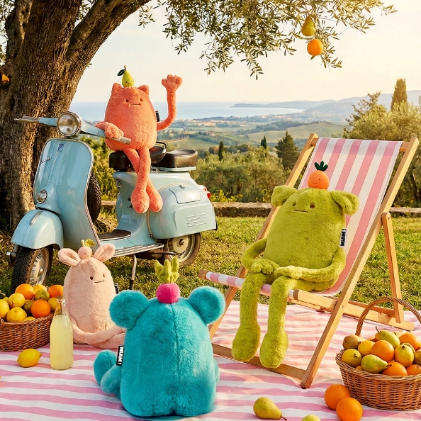 MIAM ! Peluche Britney Pear - Rose poire - 40 cm - Histoire d'Ours – Image 3