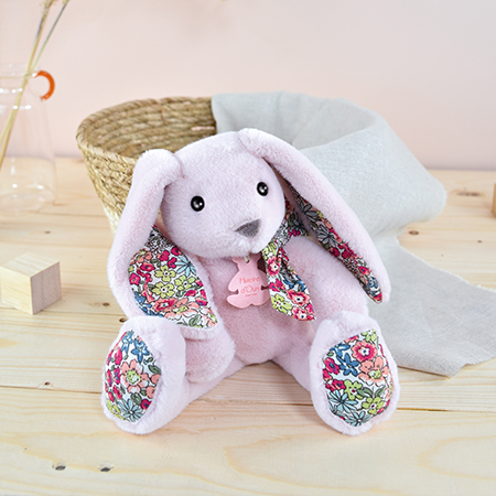 Peluche Lapin Rose - 25 cm - Copains Câlins - Histoire d'Ours – Image 3