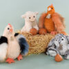 ho3161-2-6231e966b287b736268140 Peluche poule "Poulette" - Orange roux - 20 cm - Histoire d'Ours HO 3161