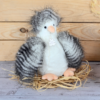 ho3217-64183ef786df6643118549 Peluche Poule " Poulette " blanche et grise - 20 cm - Histoire d'Ours