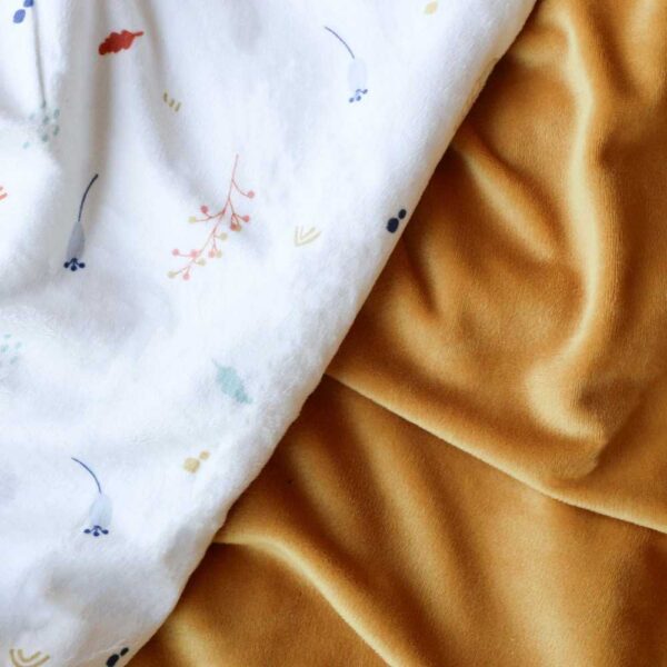 Couverture bébé - 100x140 cm - Ocre - Trois kilos sept
