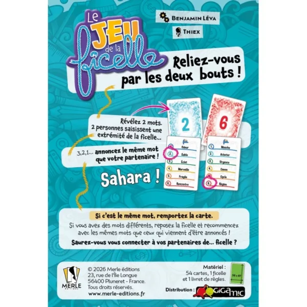 Jeux d'ambiance  Jeu de la ficelle - Gigamic