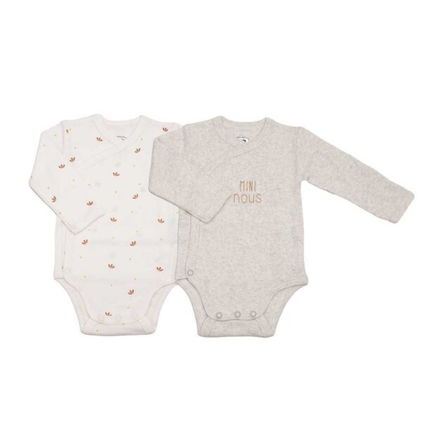 Lot de 2 bodies bébé - Mini nous - Trois kilos sept