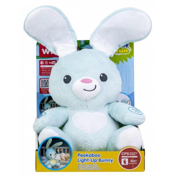 Lapin veilleuse 2 en 1 avec sons et lumières, 2 modes jour/nuit - Winfun