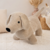 Peluche Chien 36CM Tissu Côtelé effet velours - WDK