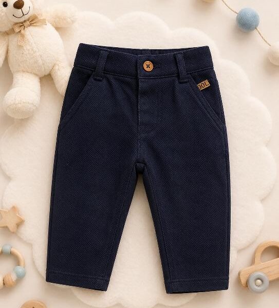 ooapin (2) Pantalon bébé bleu marine - élégance, confort - Babybol