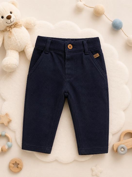 Pantalon bébé bleu marine - élégance, confort - Babybol