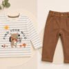 Pantalon bébé marron-élégance et confort - Babybol
