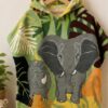 Poncho de bain enfant - Motif jungle