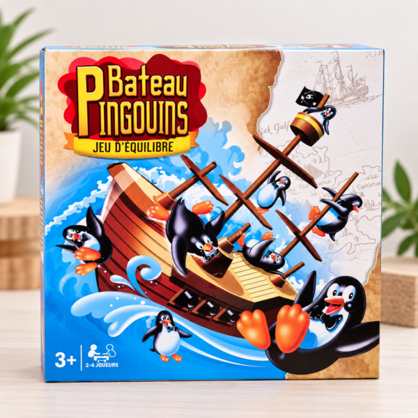 Jeu d’équilibre - Bateau Pingouins –  WDK