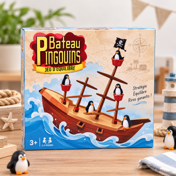Jeu d’équilibre - Bateau Pingouins –  WDK