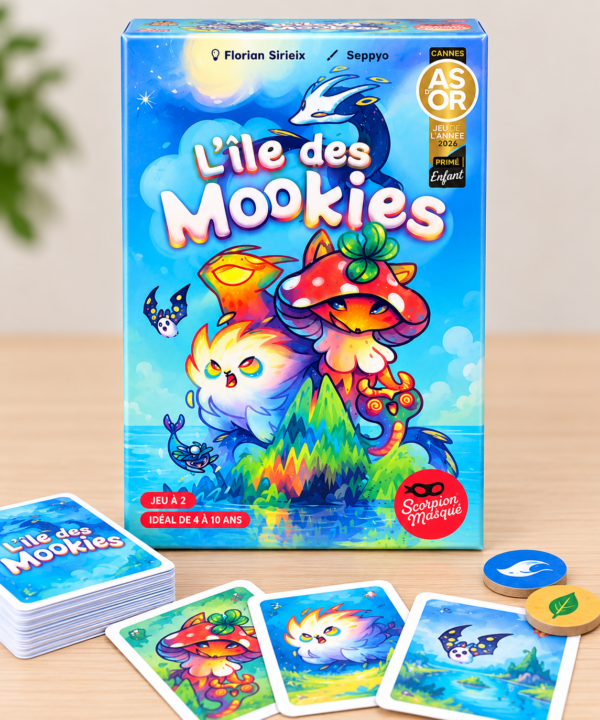 L’Île des Mookies – Jeu de cartes familial - Scorpion masqué