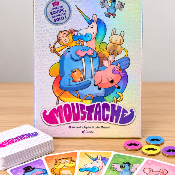 Moustache – Jeu d’ambiance et de stratégie - Blackrock Games